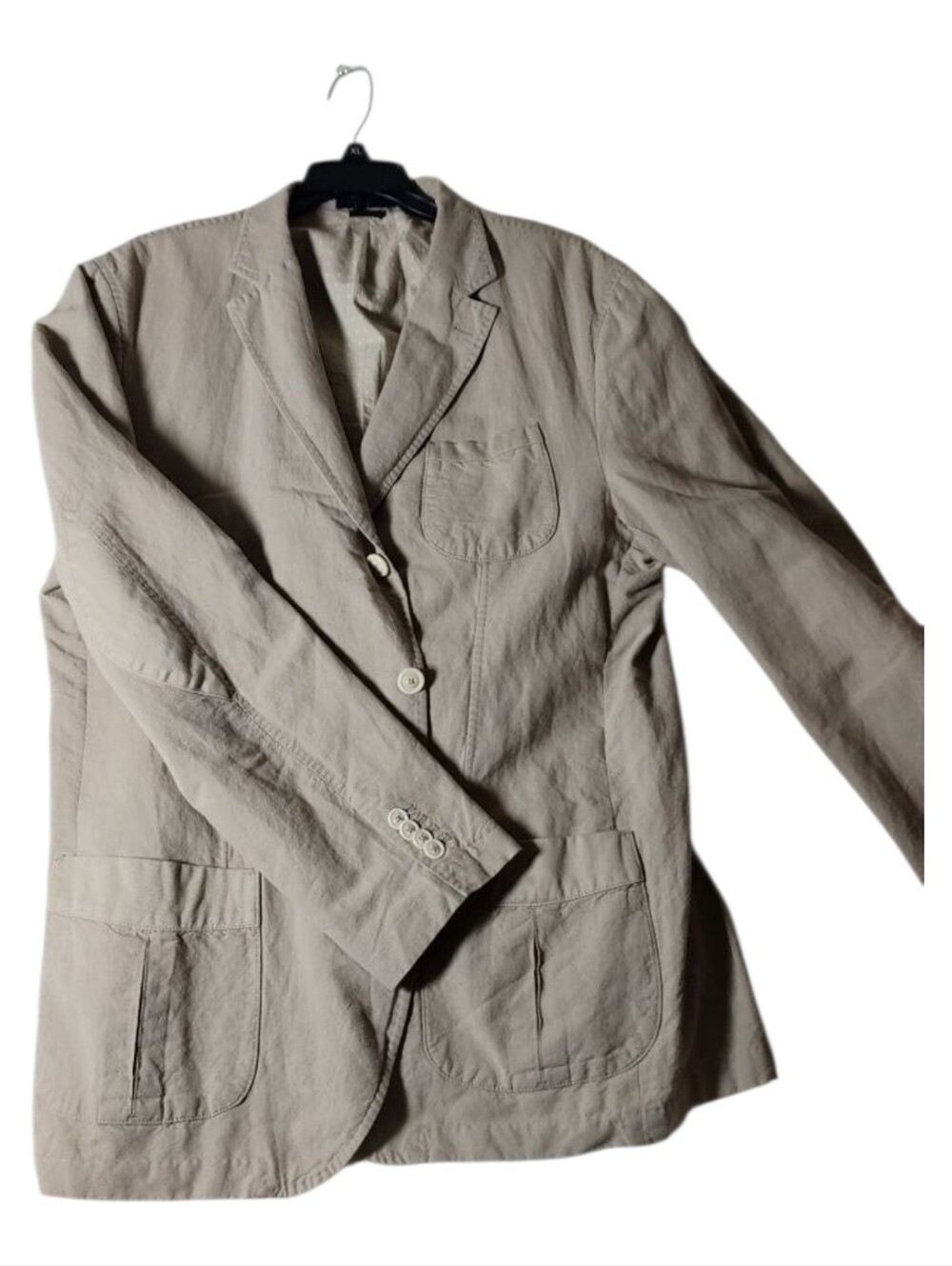 Massimo Dutti Mens Cotton/Linen Blazer Jacket Size 48